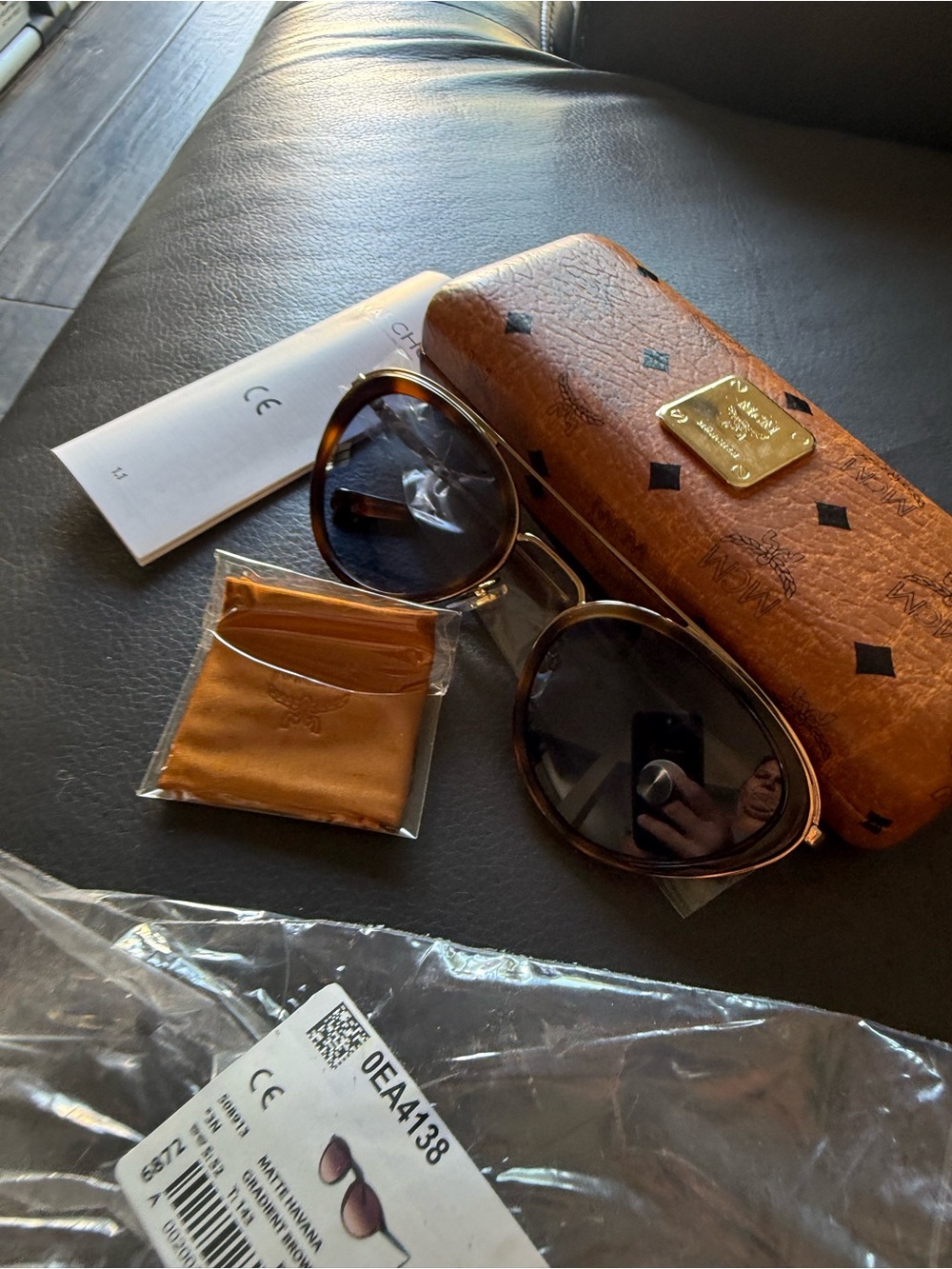 MCM Sunglasses with Branded Brown Leather Case woman’s sunnies designer retro - Picture 1 of 8